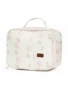 ​MOCHILA CON LONCHERA INFANTIL AMPARO OSOS ROSA - Anidando Deco