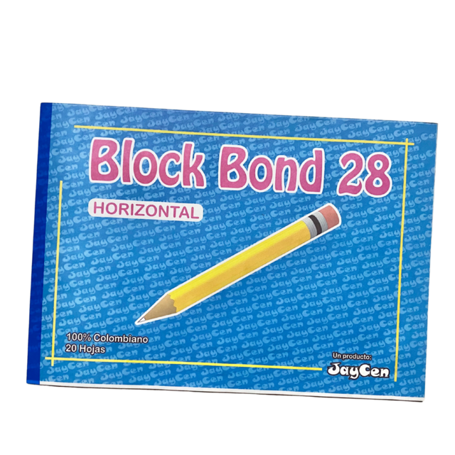 BLOCK BOND 28 EN DIFERENTE PRESENTACIONES