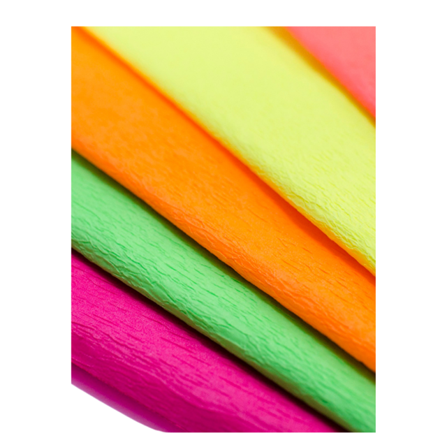 Papel crepe pliego X 5 colores surtidos