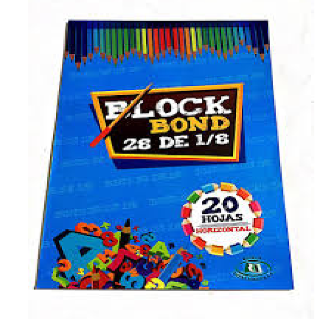 BLOCK BOND 28 EN DIFERENTE PRESENTACIONES - comprar online