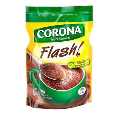 Chocolate Instantáneo Flash Doy Pack X 200 gr corona COD 96348