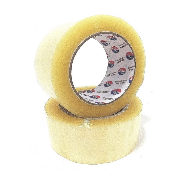 PACRON Cinta de embalaje transparente – 6 rollos de cinta de envío – 1.88  pulgadas por 55 yardas de cinta transparente – Rollos diseñados para  mudanza