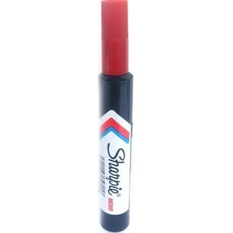marcador sharpie  680 punta gruesa color rojo