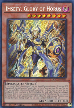 Imsety, Glory of Horus - AGOV-EN011 - Secret Rare