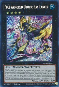 Full Armored Utopic Ray Lancer - BLTR-EN003 - Secret Rare