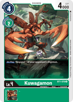 Kuwagamon - BT1-070 - Uncommon