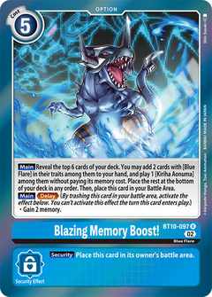 Blazing Memory Boost! - BT10-097 - Rare