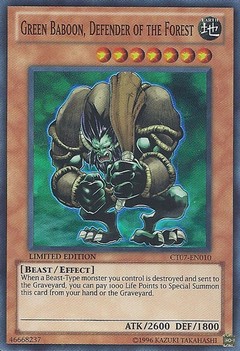 Green Baboon, Defender of the Forest - CT07-EN010 - Super Rare