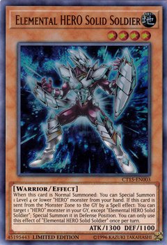 Elemental HERO Solid Soldier - CT15-EN003 - Ultra Rare