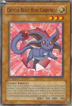 Crystal Beast Ruby Carbuncle - DP07-EN001 - Common