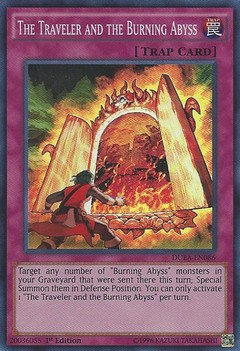 The Traveler and the Burning Abyss - DUEA-EN086 - Super Rare