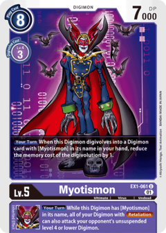 Myotismon - EX1-061 - Rare