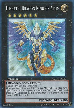 Hieratic Dragon King of Atum - GAOV-EN047 - Super Rare