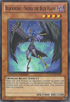 Blackwing - Shura the Blue Flame - GLD3-EN025 - Common