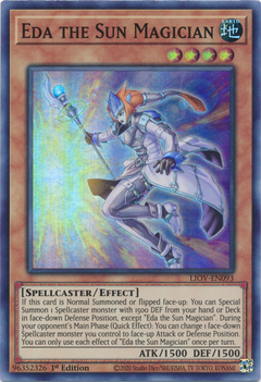 Eda the Sun Magician - LIOV-EN093 - Super Rare