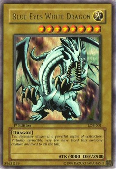 Blue-Eyes White Dragon - LOB-001 - Ultra Rare