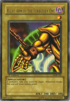 Right Arm of the Forbidden One - LOB-122 - Ultra Rare - comprar online