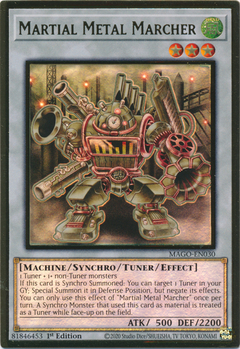 Martial Metal Marcher - MAGO-EN030 - Premium Gold Rare