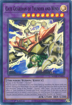 Gate Guardian of Thunder and Wind - MAZE-EN004 - Super Rare