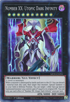 Number XX: Utopic Dark Infinity - MP20-EN094 - Super Rare