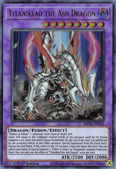 Titaniklad the Ash Dragon - MP21-EN125 - Ultra Rare