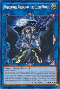 Underworld Goddess of the Closed World - MP22-EN028 - Prismatic Secret Rare