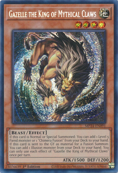 Gazelle the King of Mythical Claws - MP24-EN091 - Prismatic Secret Rare