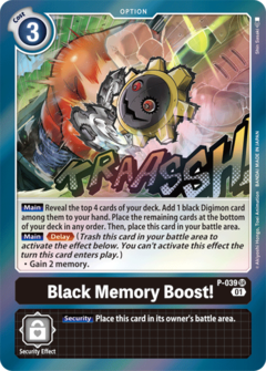 Black Memory Boost! - P-039 - Super Rare