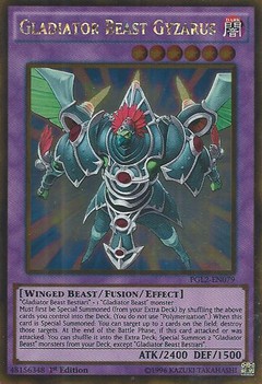 Gladiator Beast Gyzarus - PGL2-EN079 - Gold Rare