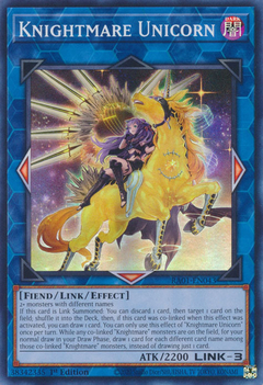 Knightmare Unicorn (alternate art) - RA01-EN043 - Super Rare