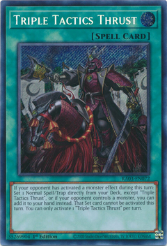 Triple Tactics Thrust - RA03-EN072 - Secret Rare