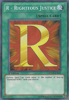 R - Righteous Justice - RYMP-EN025 - Secret Rare