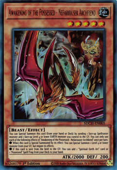 Awakening of the Possessed - Nefariouser Archfiend - SDCH-EN005 - Ultra Rare