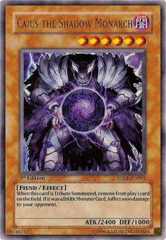 Caius the Shadow Monarch - SDDE-EN001 - Ultra Rare