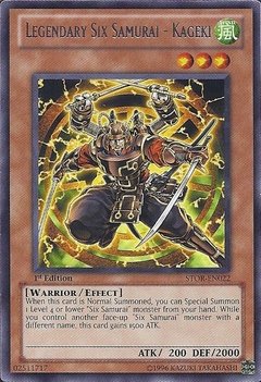 Legendary Six Samurai - Kageki - STOR-EN022 - Rare