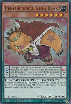 Performapal King Bear - YS16-EN002 - Ultra Rare