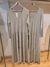 vestido escote V gris - comprar online