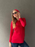 Imagen de Buzo con capucha Rojo Josefina de lactancia art. 2389