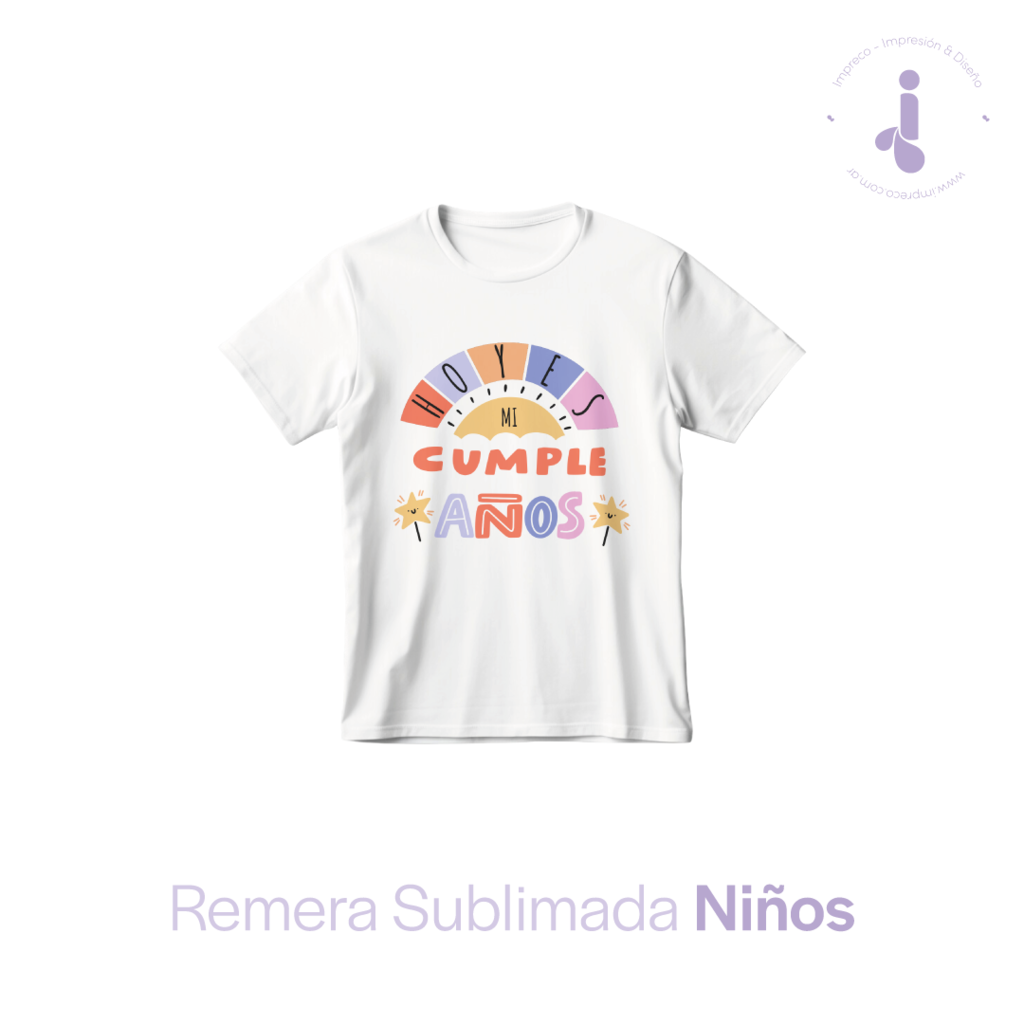 Remeras personalizadas niños sale