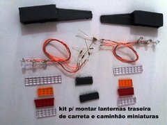 Lanterna traseira desmontada direita e esquerda para carreta / caminhão miniaturas