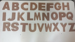 Kit alfabeto 26 letras feito mdf igual a foto tamanho 15 ×11