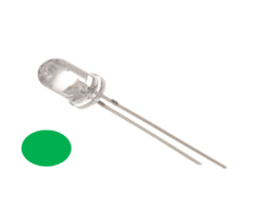 Led Carroceria verde 5 mm miniatura