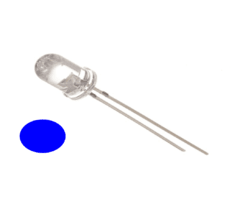 Led carroceria azul 5 mm lateral miniatura ( promoção )