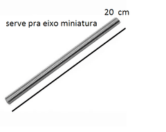 eixo para miniatura rosca sem fim