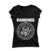 Remera Entallada Ramones Logo