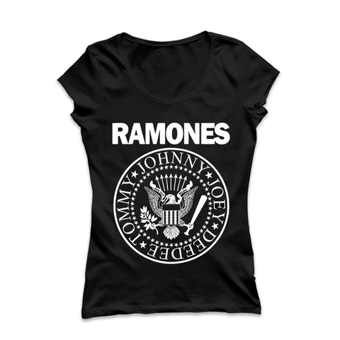 remera estampada ramones algodon mujer