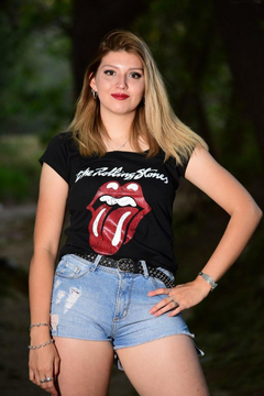 Remera The Rolling Stones Entallada en internet