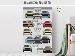 Cuadro Evolución Fiat 128 - tienda online