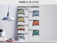 Cuadro Evolución Fiat 600 - Renovo Colgables