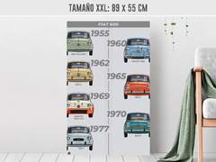 Cuadro Evolución Fiat 600 - tienda online